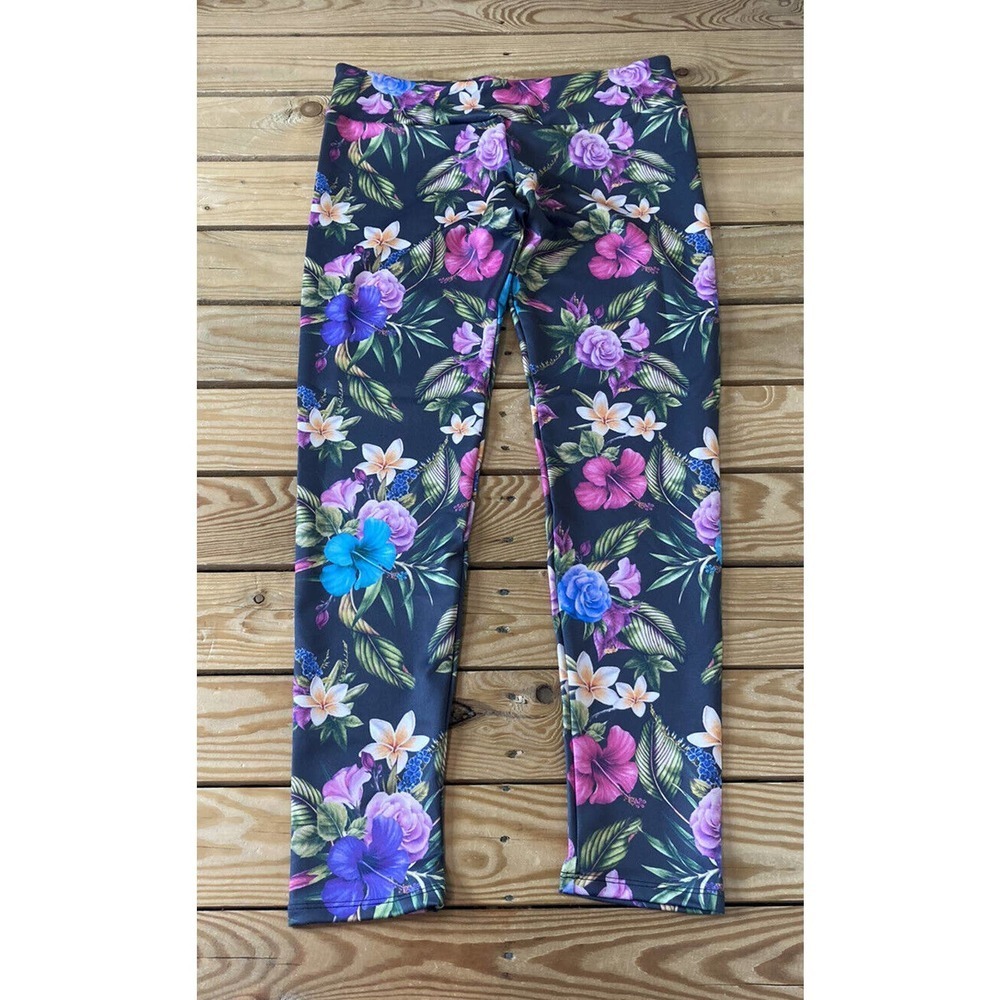 NEW Vapor 95 Floral Leggings Size XL Women’s Multicolor